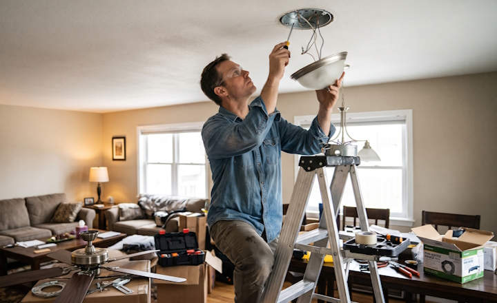 Can You Put a Ceiling Fan Where There's Only a Light Fixture? Can You Put a Ceiling Fan Where There's Only a Light Fixture?